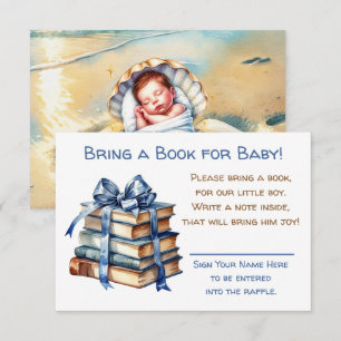 Bring a Book for Baby   Baby Shower  Enclosure Card