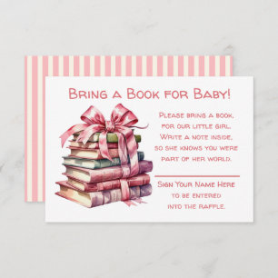 Bring a Book for Baby Baby Shower Enclosure Card