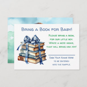 Bring a Book for Baby Baby Shower Enclosure Card
