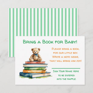 Bring a Book for Baby   Baby Shower  Enclosure Card