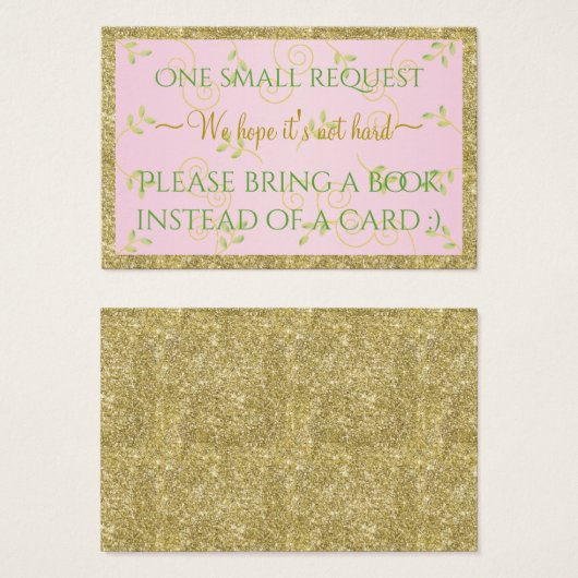 Bring-a-Book "Gld Birds/P" Insert Card/Personalize (Front & Back)