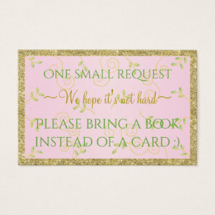 Bring-a-Book "Gld Birds/P" Insert Card/Personalize