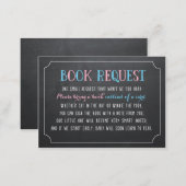 Bring a Book instead of a card, gender reveal Enclosure Card (Front/Back)