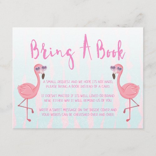 Bring A Book Kids Birthday Or Baby Shower Enclosure Card