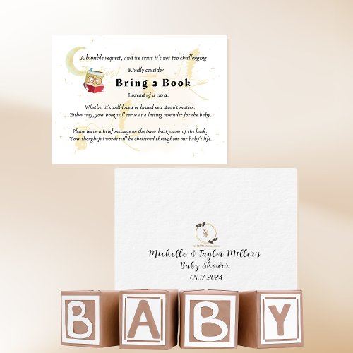 Bring A Book Oh Babies Neutral Twin Storks  Enclosure Card