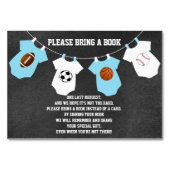Bring a Book - Sports Chalkboard Baby Shower Cards (Front)