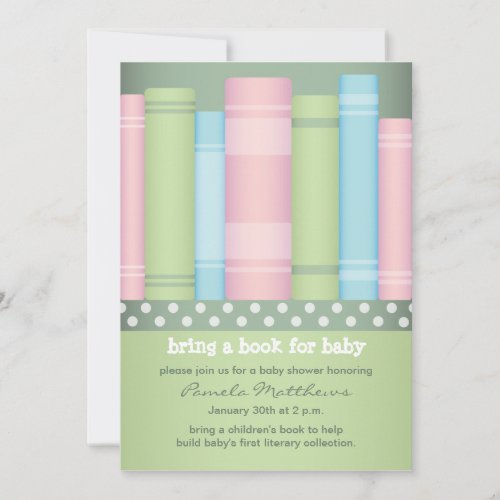 Bring a Book - Storybook - Baby Shower Invitations