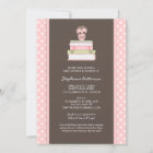 Bring A Book Sweet Girl Owl Baby Shower Invitation