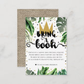 Bring A Book Wild One 1st Birthday Book Request Enclosure Card (Front/Back)