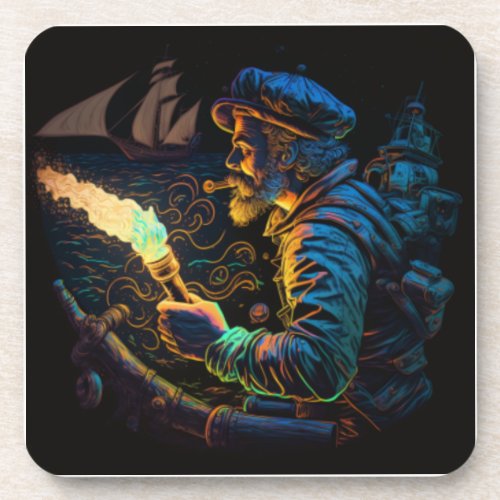 Bring a little adventure and mystery to your livin beverage coaster