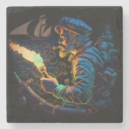 Bring a little adventure and mystery to your livin stone coaster