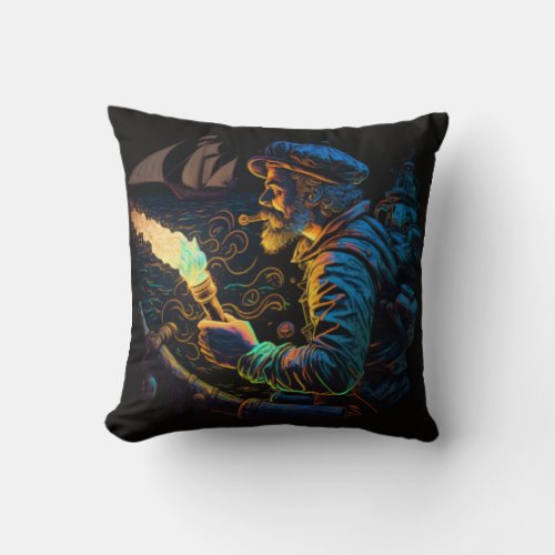 Bring a little adventure and mystery to your livin throw pillow