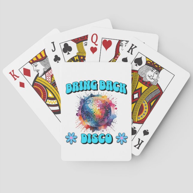 Bring Back Disco Poker Cards (Back)