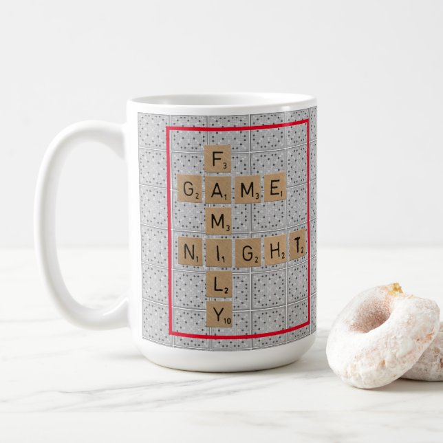 Bring Back Family Game Night Coffee Mug (With Donut)