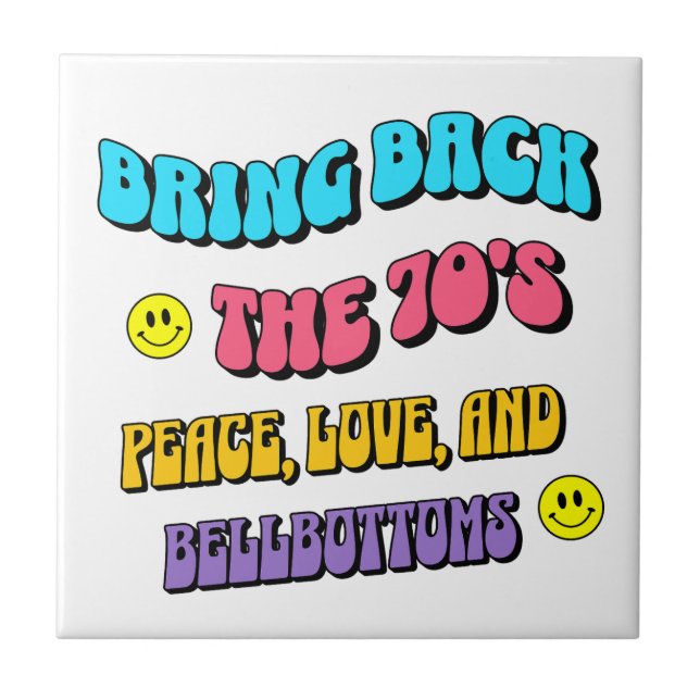 Bring Back the ’70s Ceramic Tile (Front)