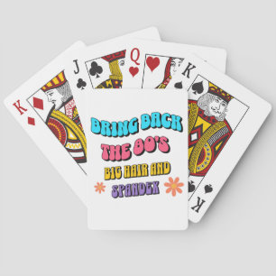 Bring Back the ’80s Poker Cards