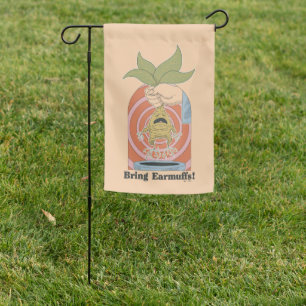 "Bring Earmuffs!" Screaming Mandrake Graphic Garden Flag