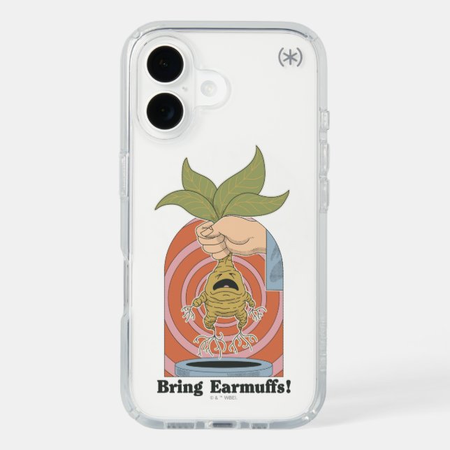 "Bring Earmuffs!" Screaming Mandrake Graphic Speck iPhone Case (Front)