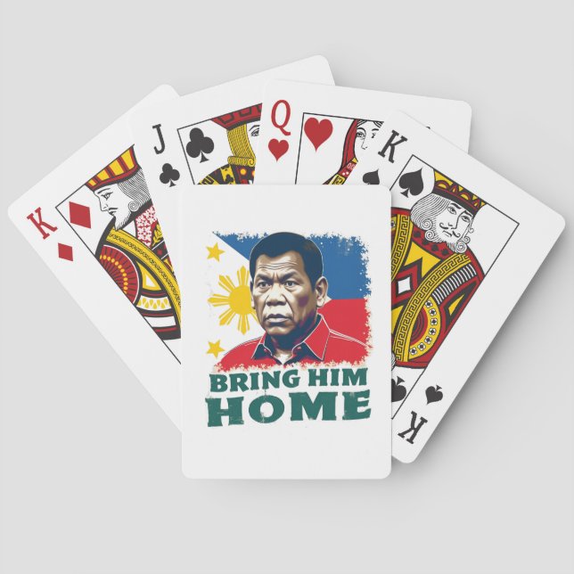 Bring Him Home Supporter Digong Duterte Poker Cards (Back)