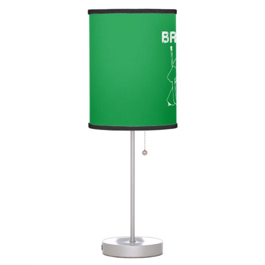 Bring It Hockey Goalie Green Table Lamp (Left)