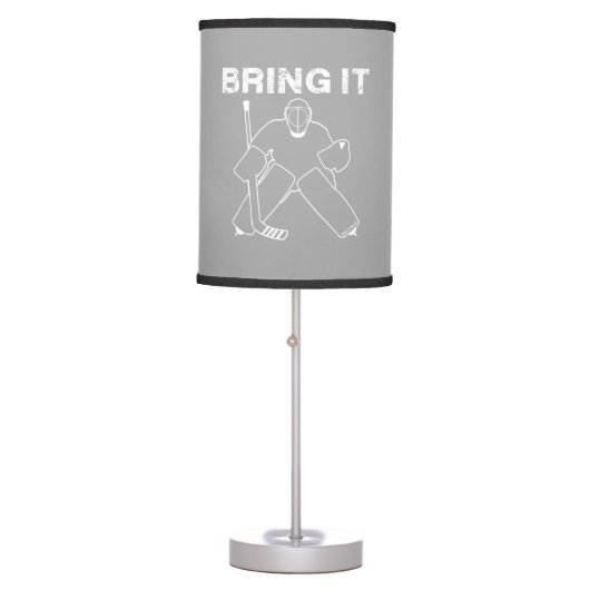 Bring It Hockey Goalie Table Lamp (Front)