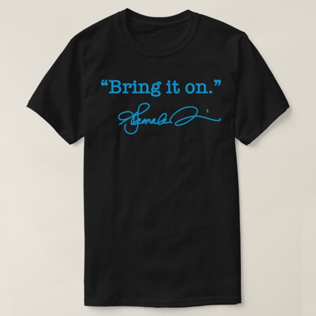 Bring it on Kamala blue signature TShirt (Design Front)