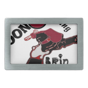 Bring It On – Playful Christmas & Space Mashup Belt Buckle