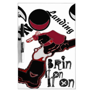 Bring It On – Playful Christmas & Space Mashup Dry Erase Board