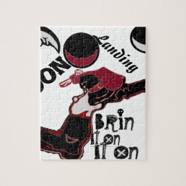 Bring It On – Playful Christmas & Space Mashup Jigsaw Puzzle (Vertical)