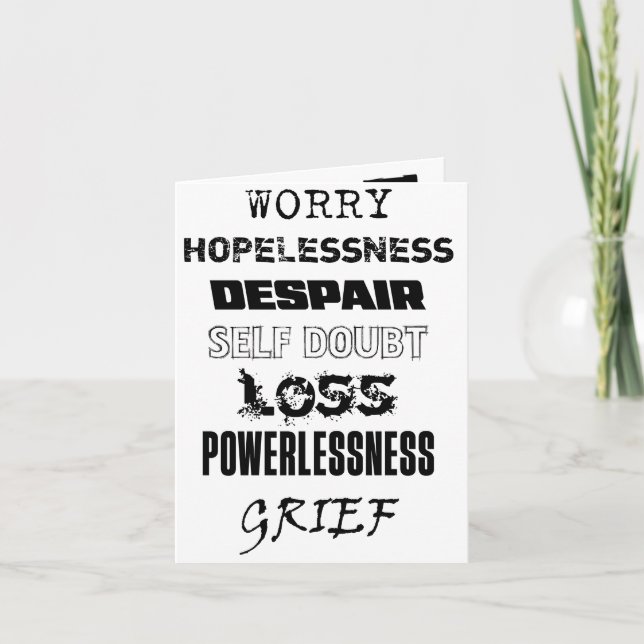 Bring it to God. Greeting card. Card (Front)