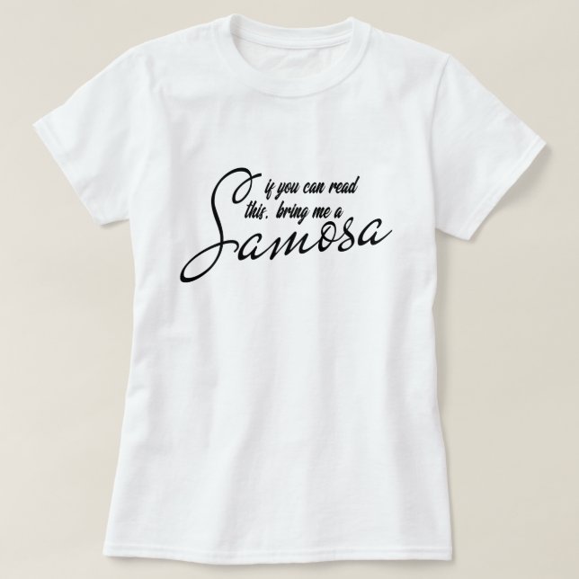 Bring Me A Samosa Funny Desi Pride T-shirt Design (Design Front)