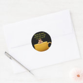 Bring me more coffee.... classic round sticker (Envelope)