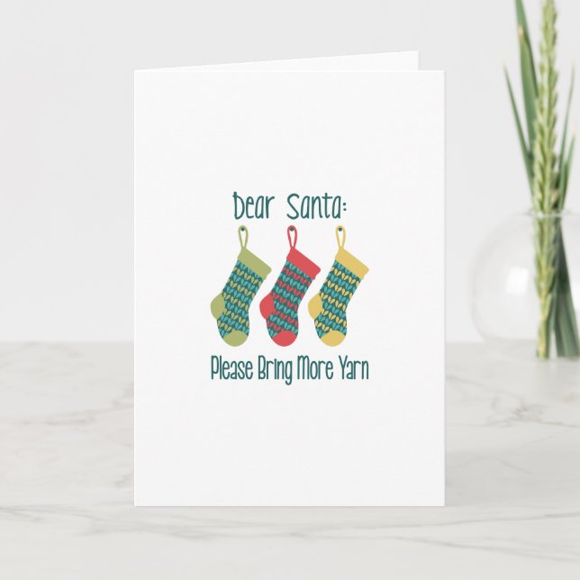 Bring More Yarn Holiday Card (Front)