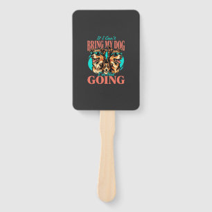 Bring My Dog Retro Dog Lover Hand Fan