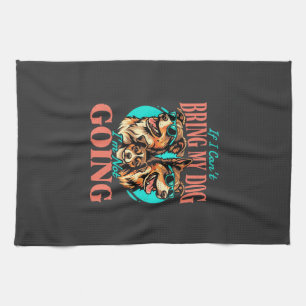 Bring My Dog Retro Dog Lover Kitchen Towel