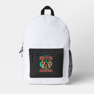 Bring My Dog Retro Dog Lover Printed Backpack