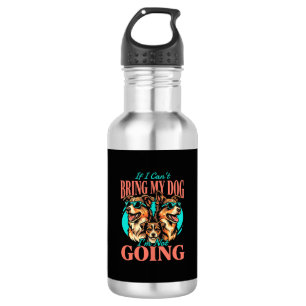 Bring My Dog Retro Dog Lover Stainless Steel Water Bottle