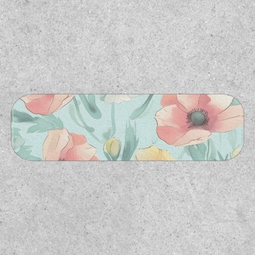 Bring nature indoors with pastel poppy flowers patch