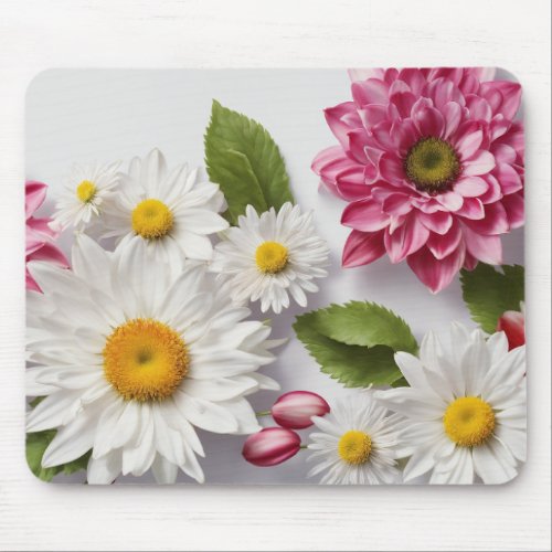 Bring Nature to Your Desk Mix Flower Mousepad Co