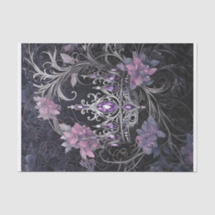 Bring on the Bling, Lilac Be-Jeweled Crown Tissue Paper
