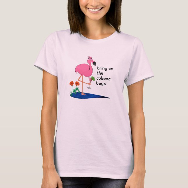 Bring on the cabana boys ladies t-shirt (Front)