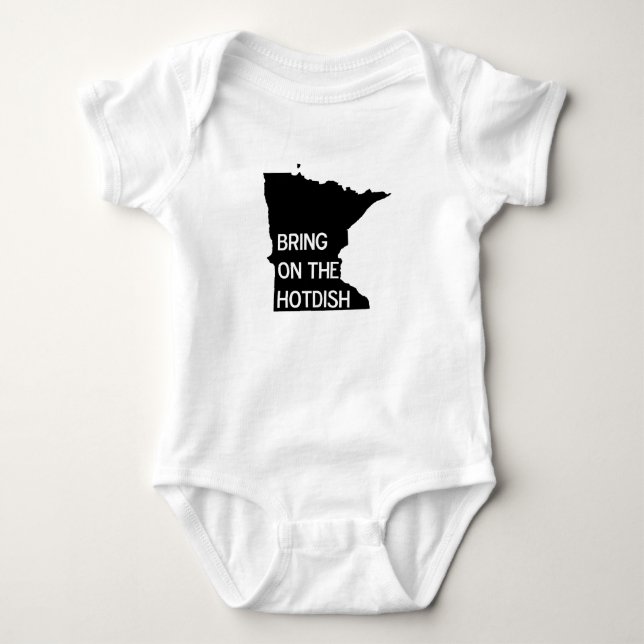 Bring on the Hotdish Funny Minnesota Infant Shirt (Front)