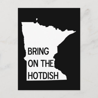 Bring on the Hotdish Funny Minnesota Postcard