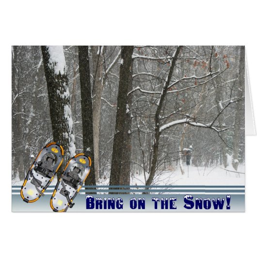 Bring On the Snow Card (Front Horizontal)