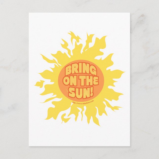 Bring on the sun! postcard (Front)