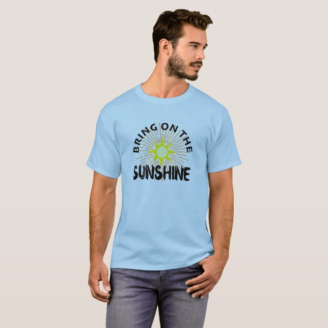 Bring On The Sunshine Design - Basic Dark T-Shirt (Front Full)
