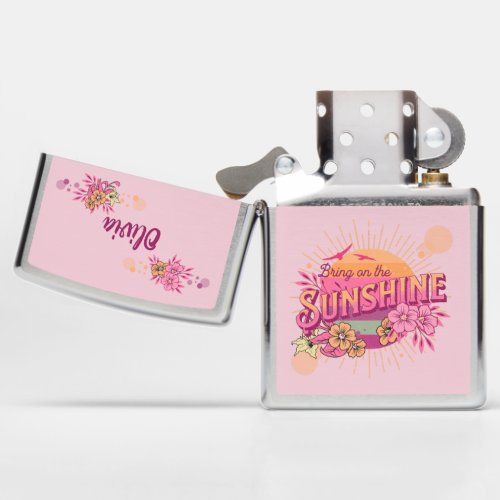 Bring on the Sunshine Graphic Preppy Vintage  Zippo Lighter