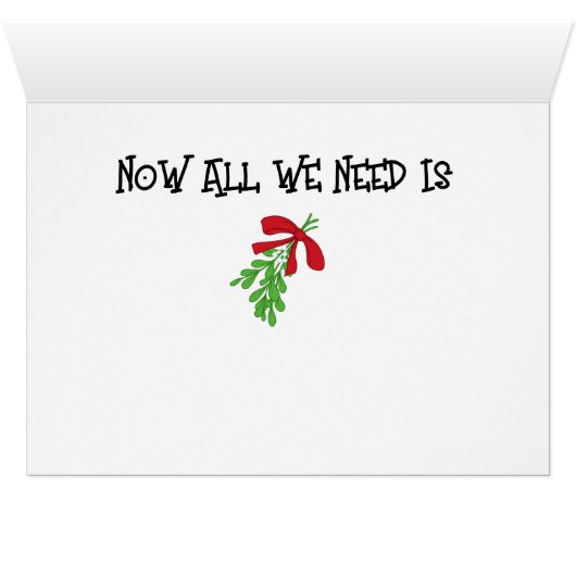 BRING OUT THE MISTLETOE SAYS GNOME (Inside Horizontal (Bottom))