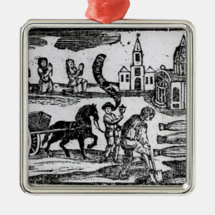 Bring Out Your Dead, The Great Plague of 1665 Metal Ornament