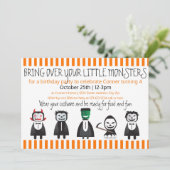Bring over your monsters - Birthday Invitation (Standing Front)